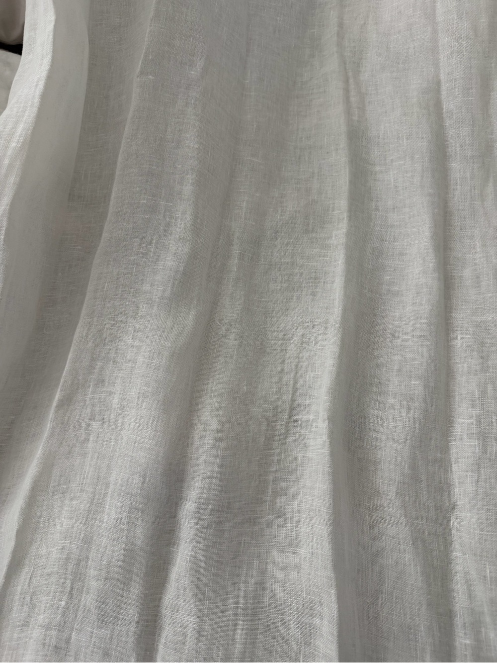 West Elm White Linen Curtain Panel 48 x 96 Set of 4 - Picture 2 of 4